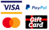 Visa Paypal Mastercard Amex Giftcard